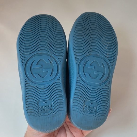 Gucci Supreme Canvas Kids Children's GG Gucci Wolves Sneakers Size 25 Toddler 9 - Picture 11 of 15